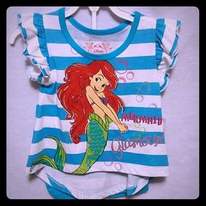 Baby Girl Disney Little Mermaid 2pc Short Set 12mo